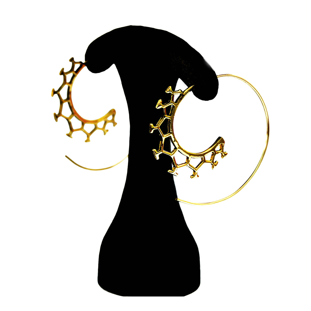 Bohemian spiral earrings