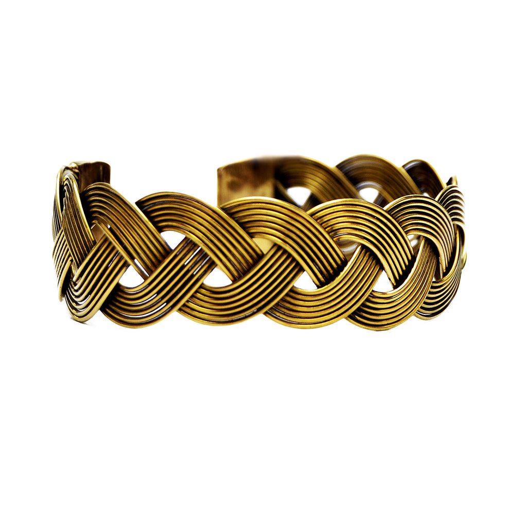 Bohemian brass bracelet