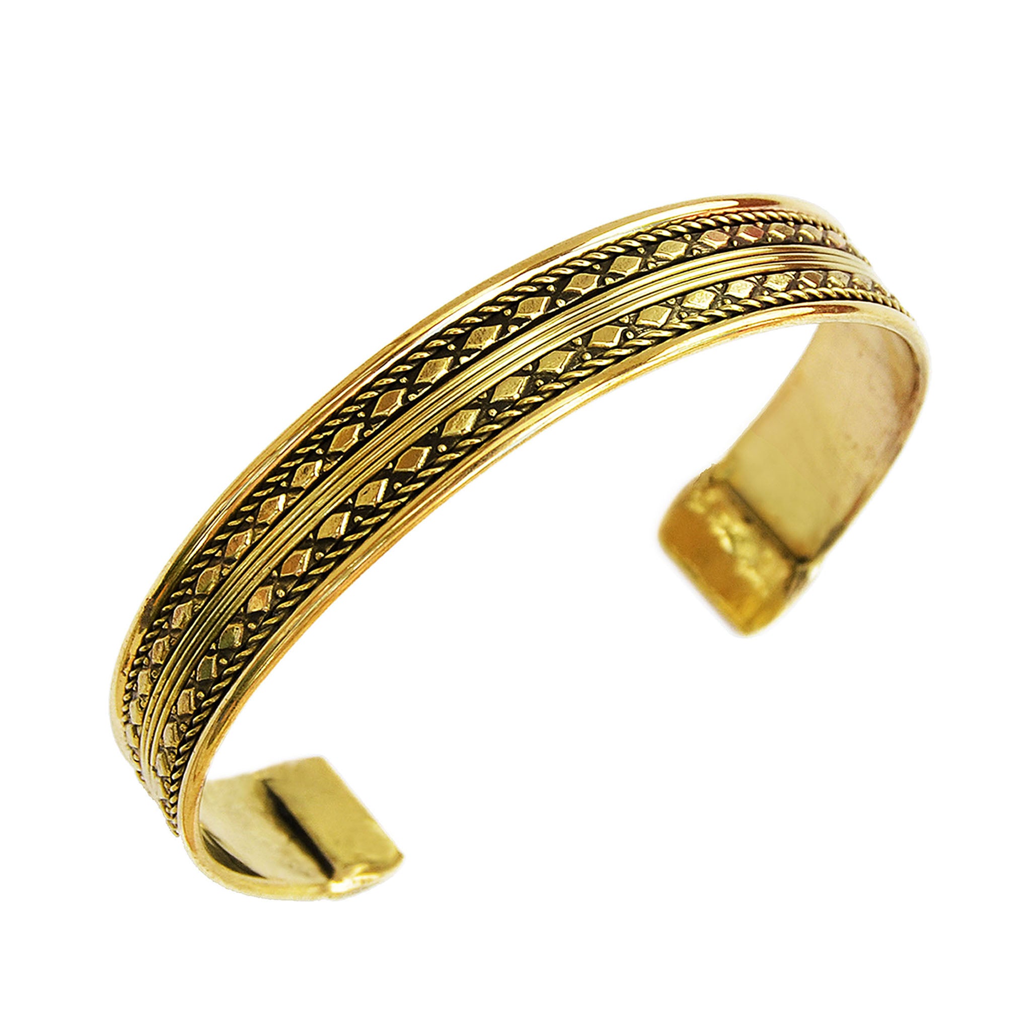 Brass gold indian bracelet