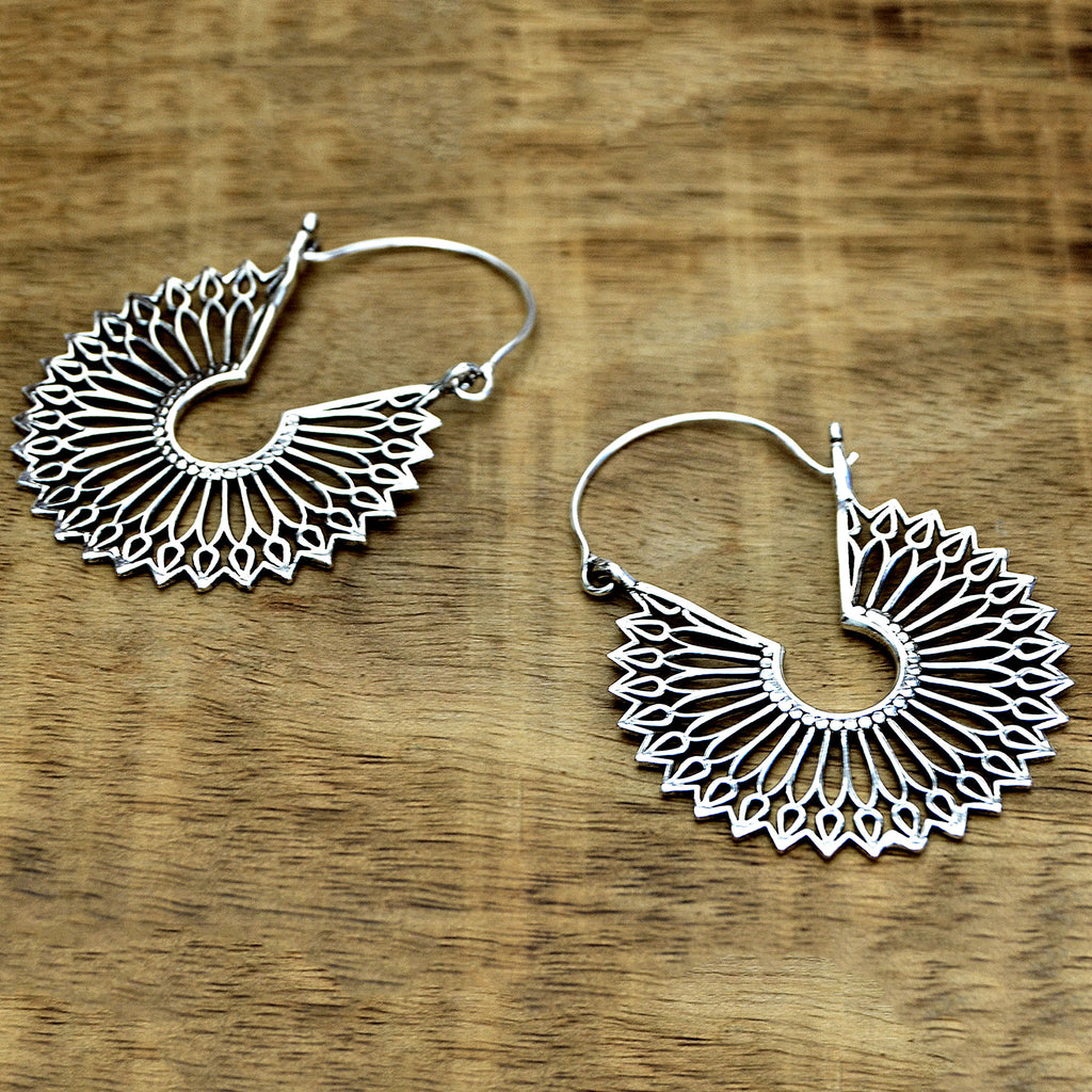 Tribal mandala earrings