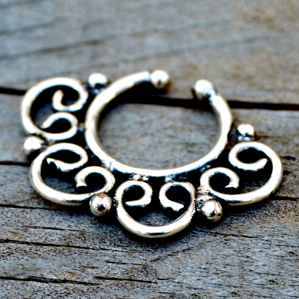 Indian style septum nose ring