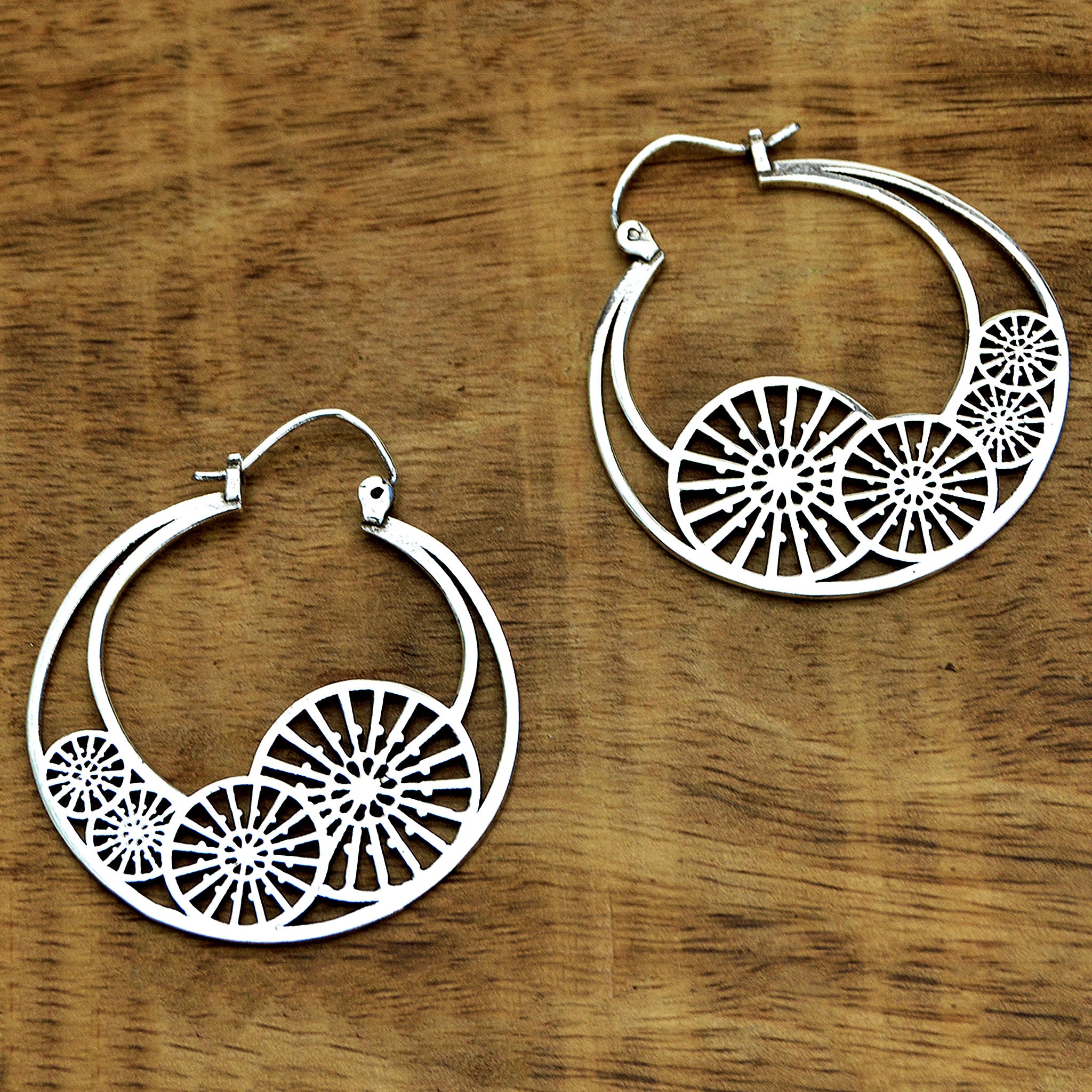 Festival hoop earrings
