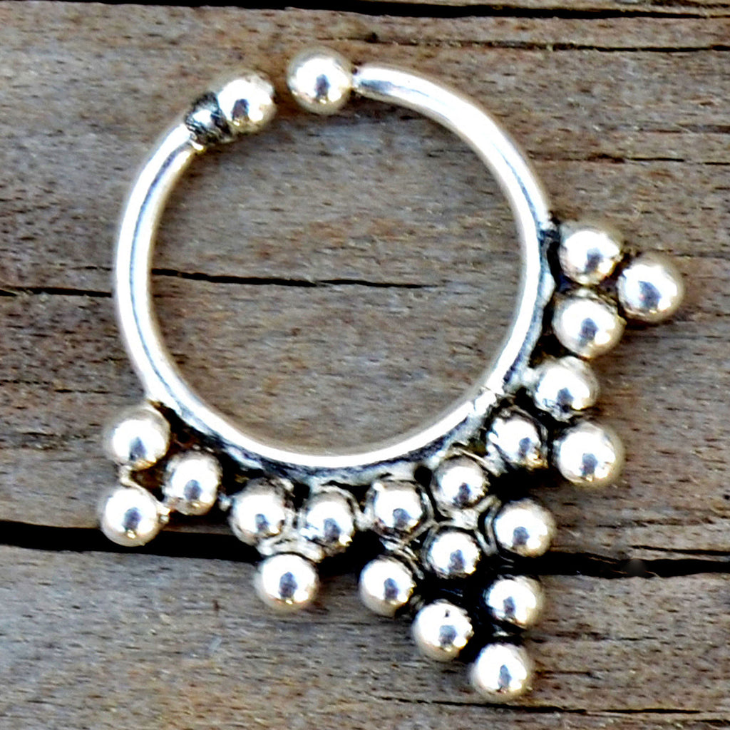 Nose ring silver