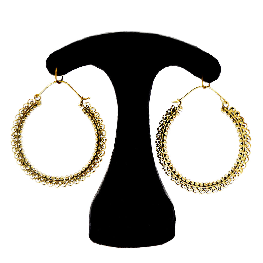 Indian filigree earrings
