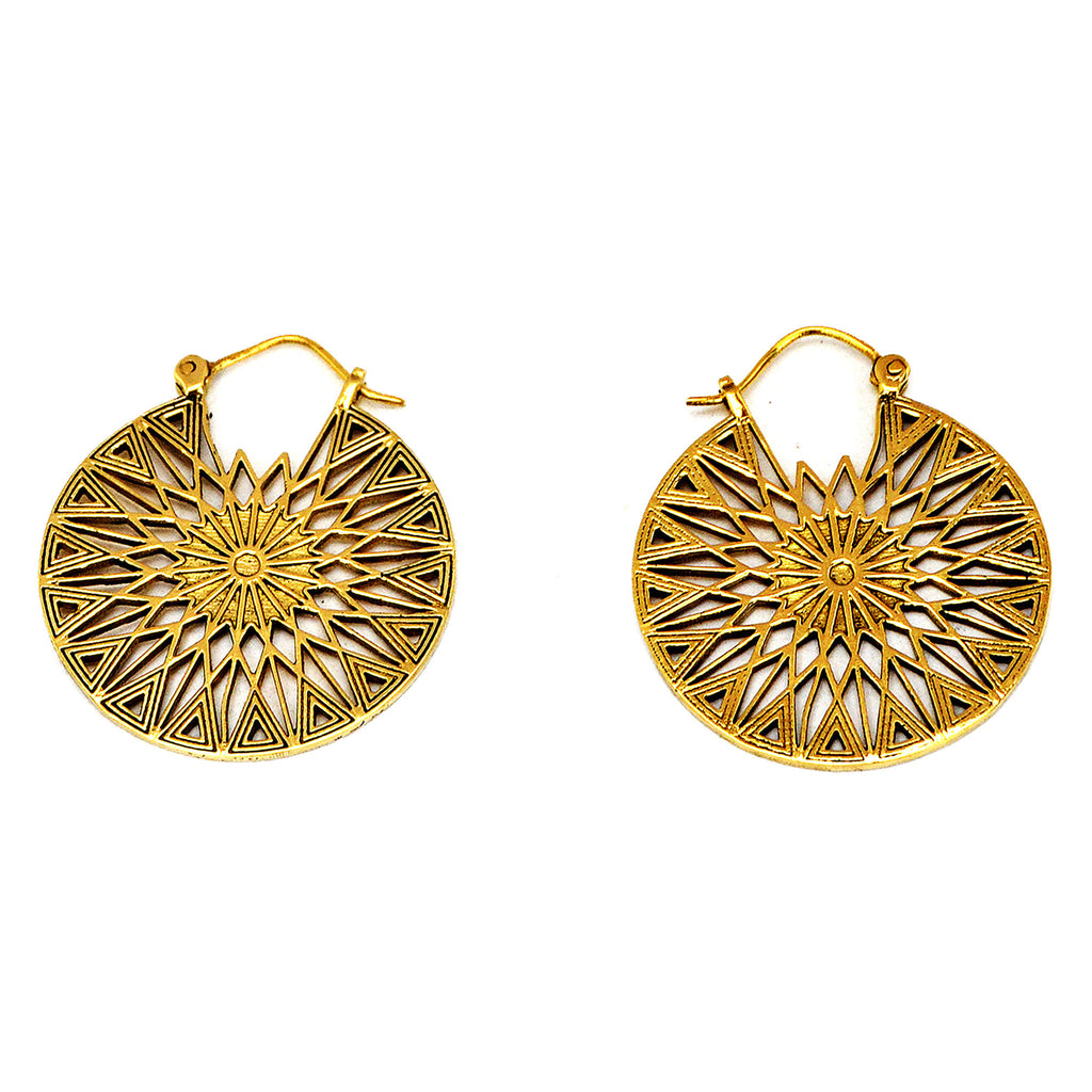 Mexican mandala earrings