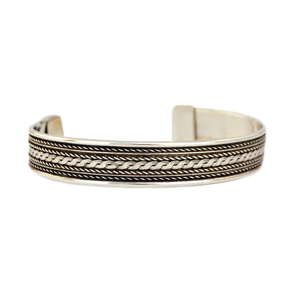 Silver unisex bracelet