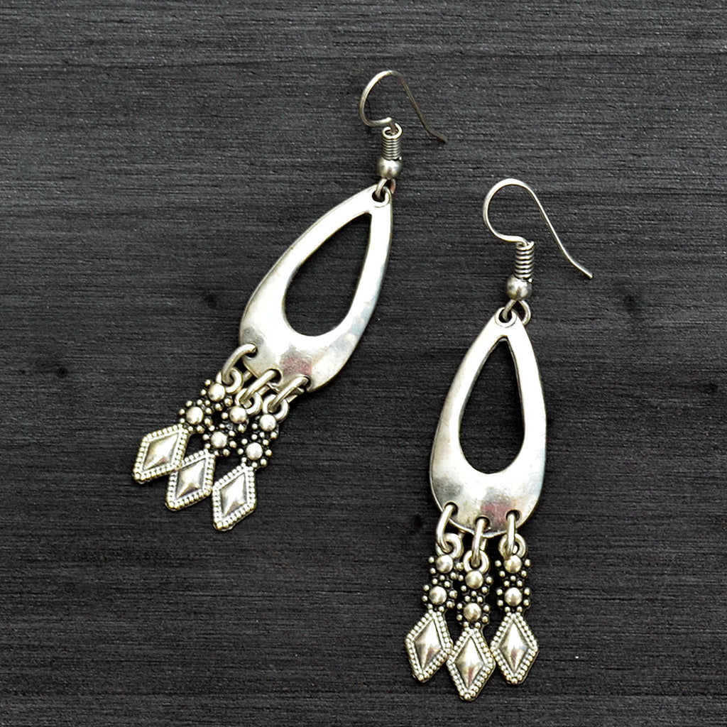 Turkmen dangle earrings