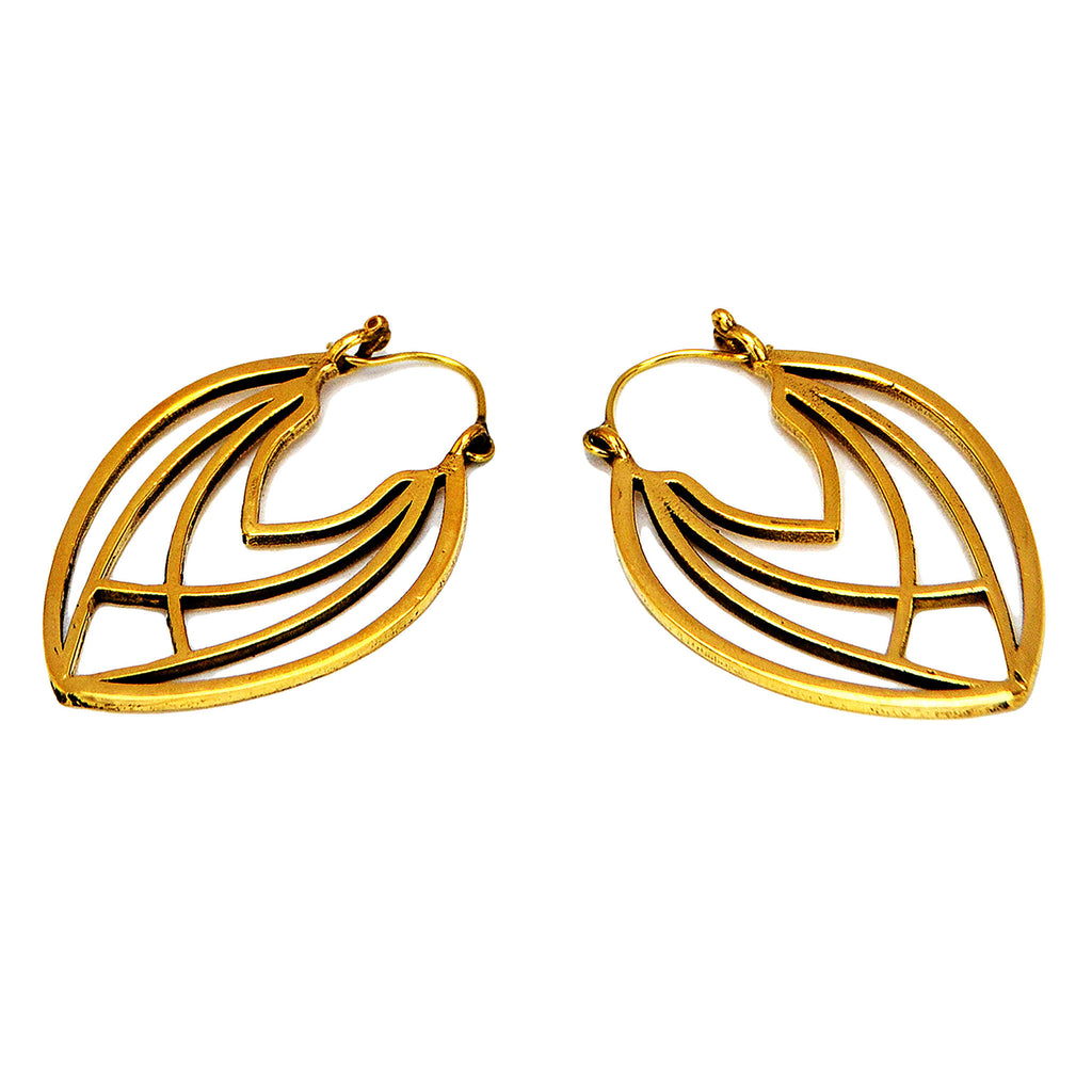 Indian brass earrings
