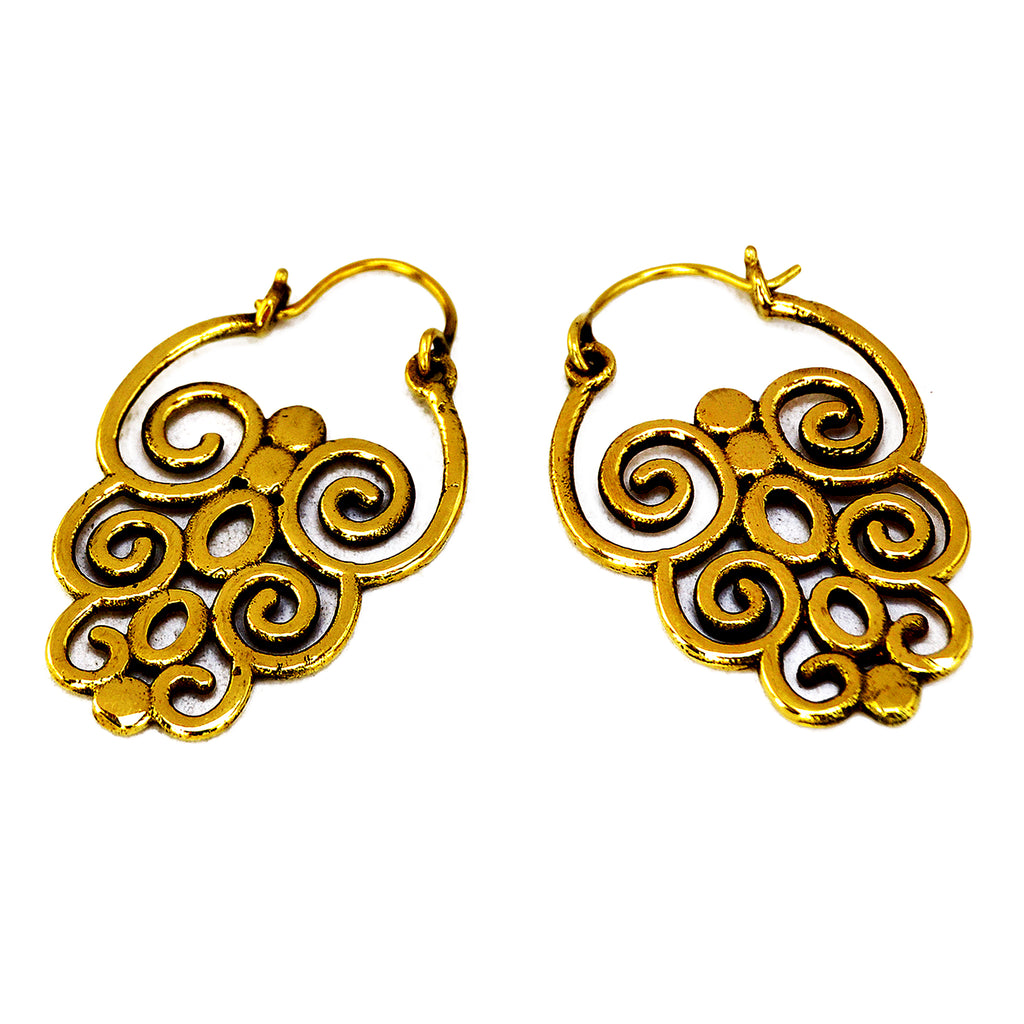 Gypsy earrings gold
