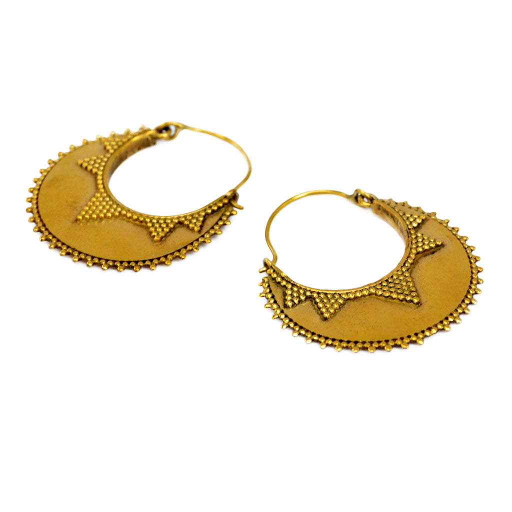 Gold indian hoops