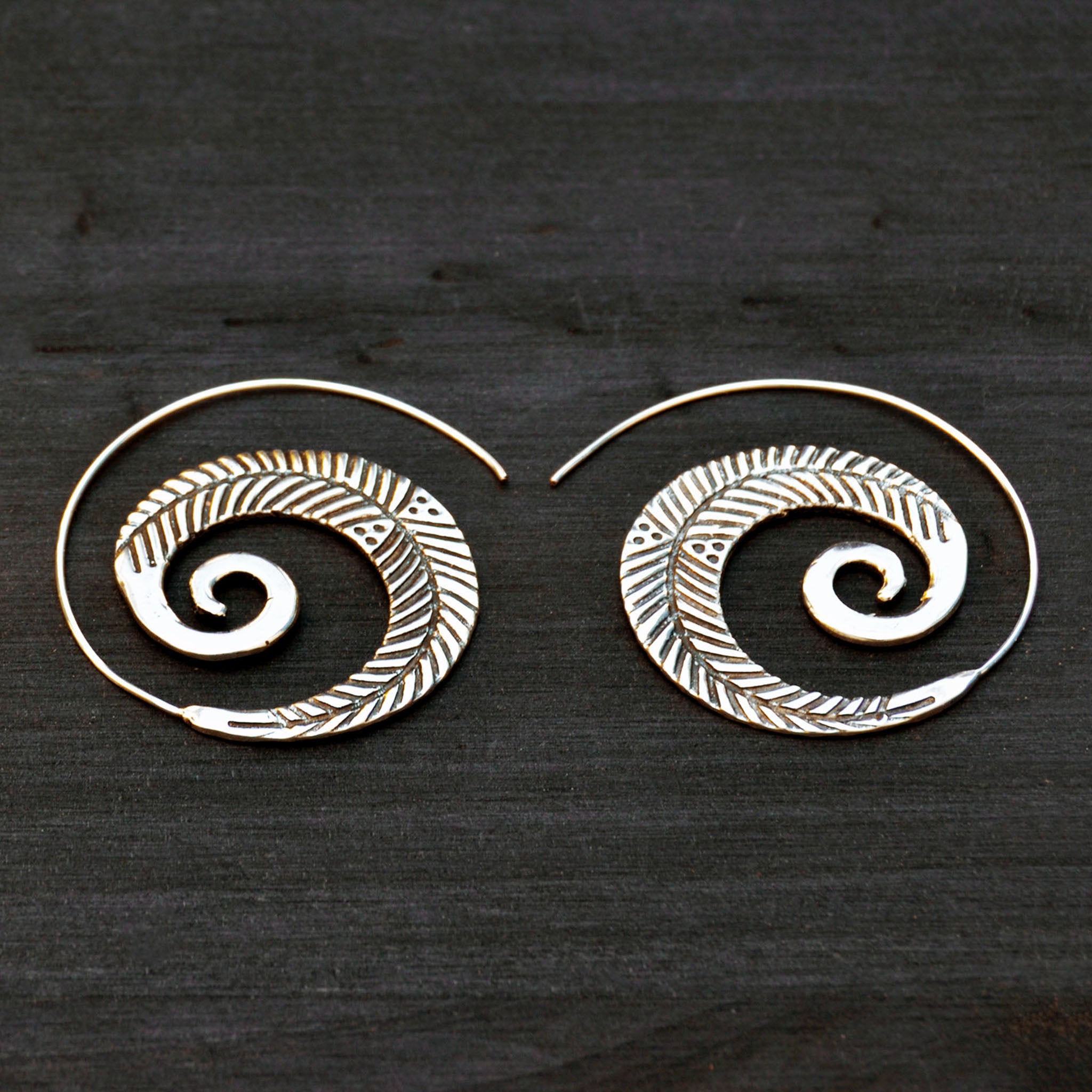 Ethnic leaf earrings
