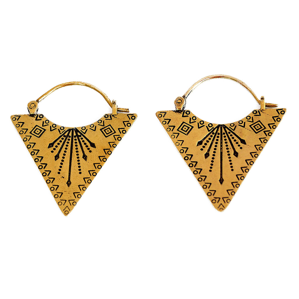 Bohemian triangle earrings
