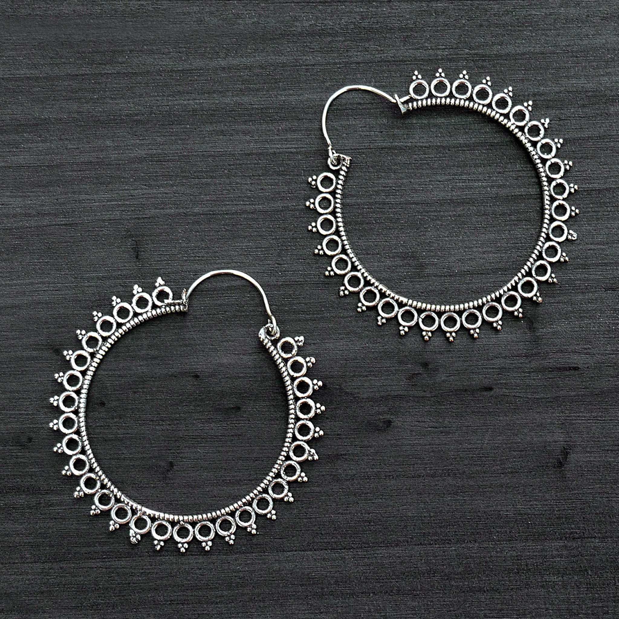 Rajasthani hoop earrings