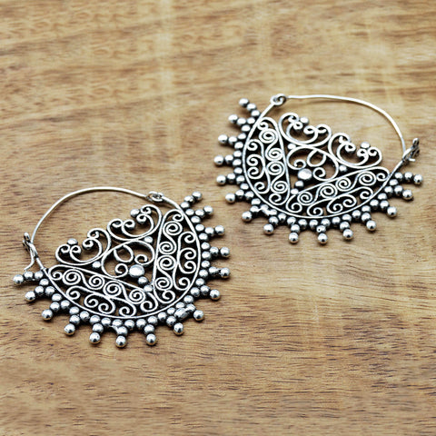 Silver Rajasthani Earrings