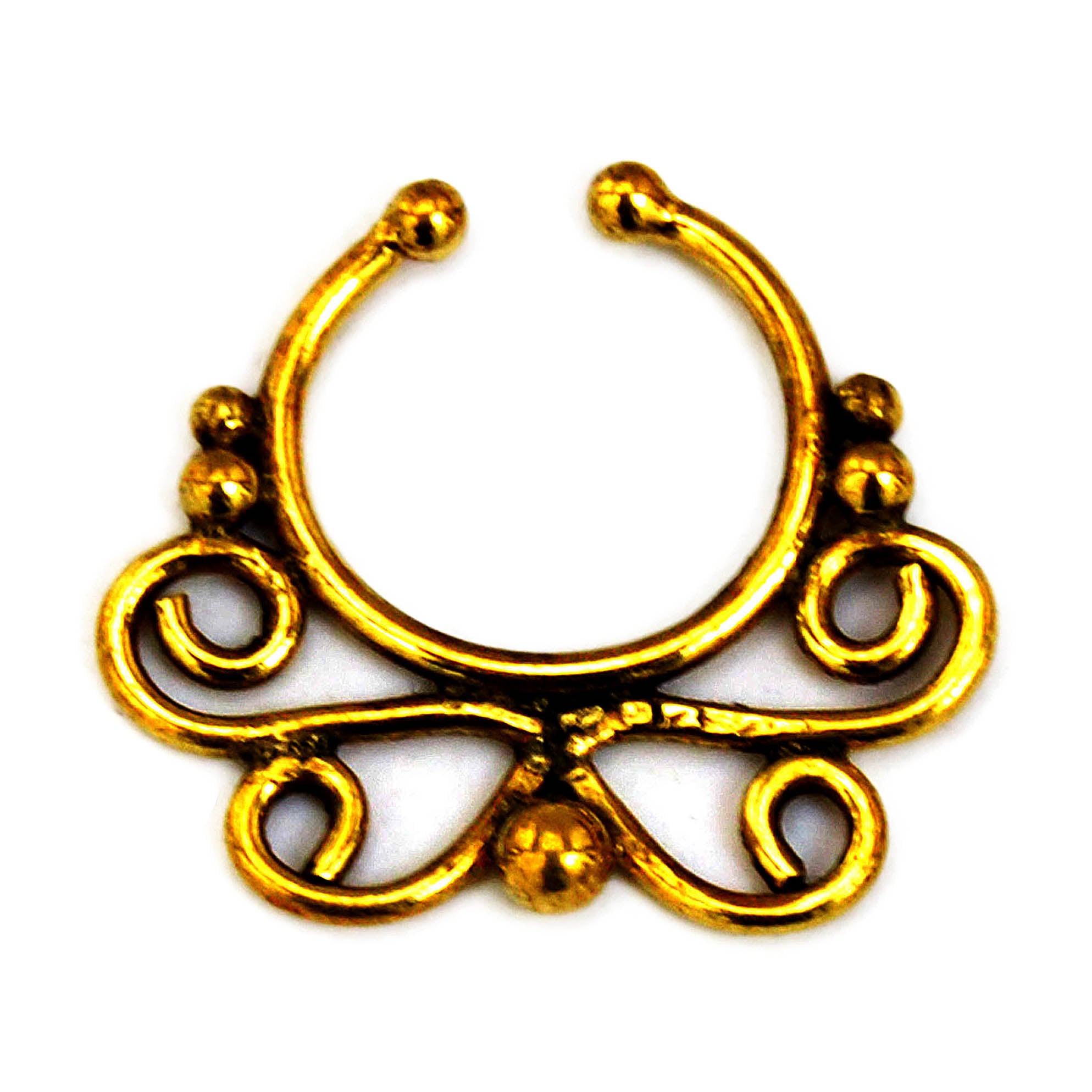 Indian faux septum ring