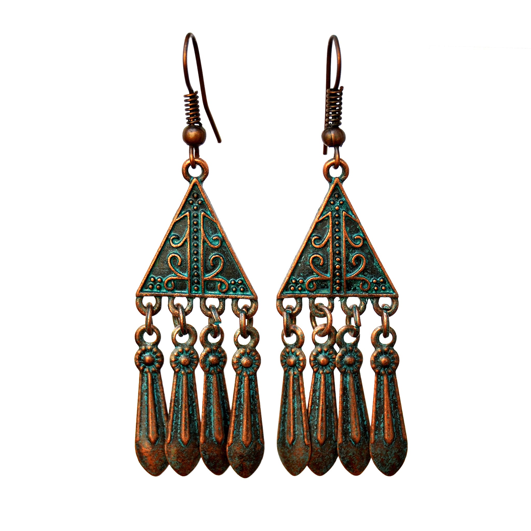 Gypsy triangle earrings