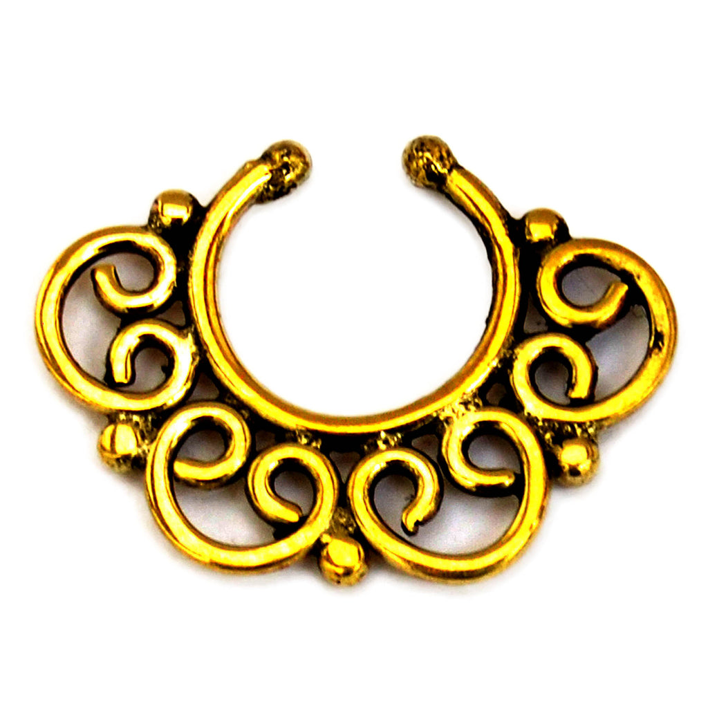 Indian style septum ring