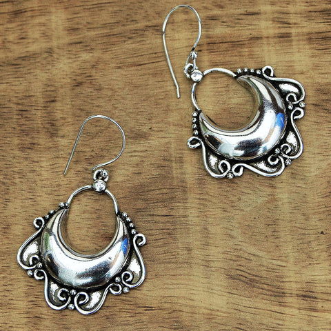 Silver gypsy earrings