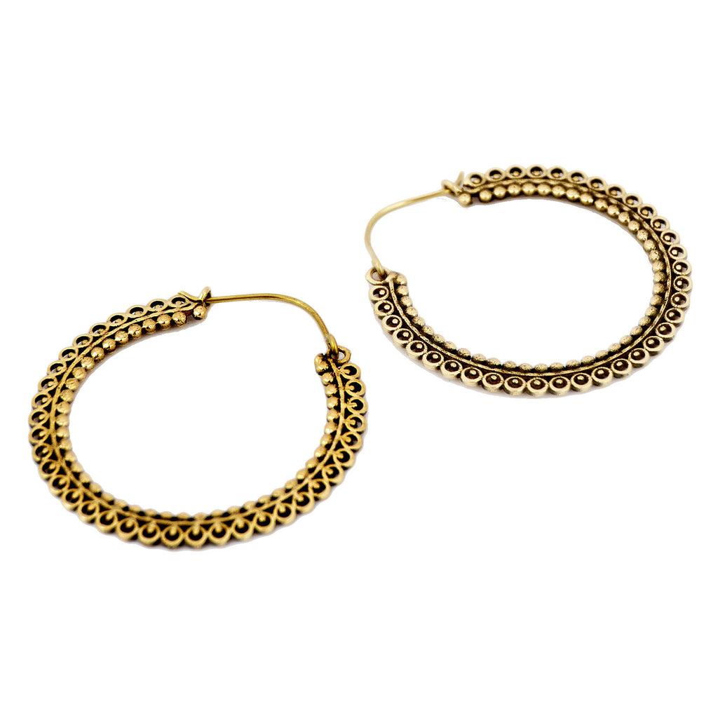 Gold banjara earrings
