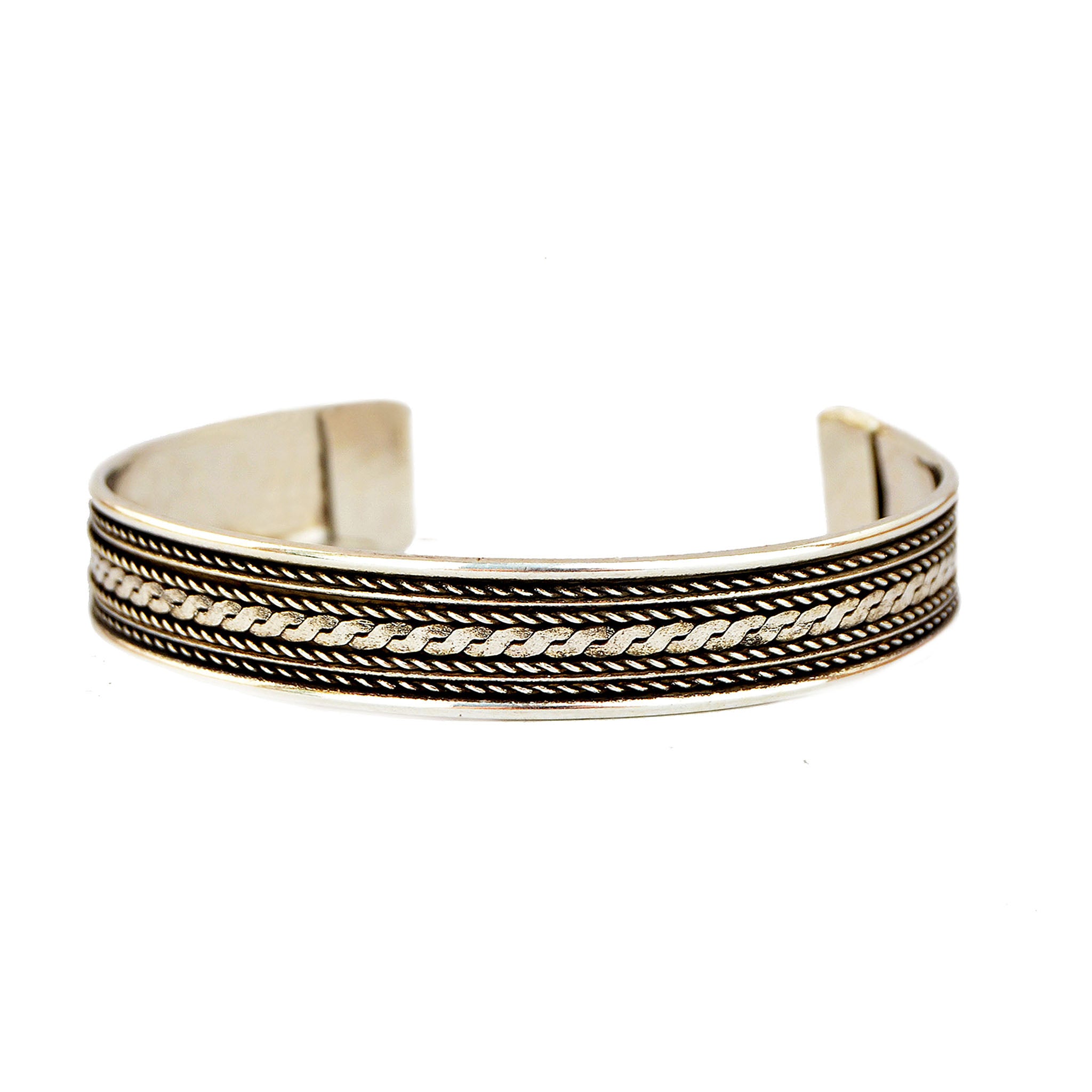 Silver indian tribal bracelet
