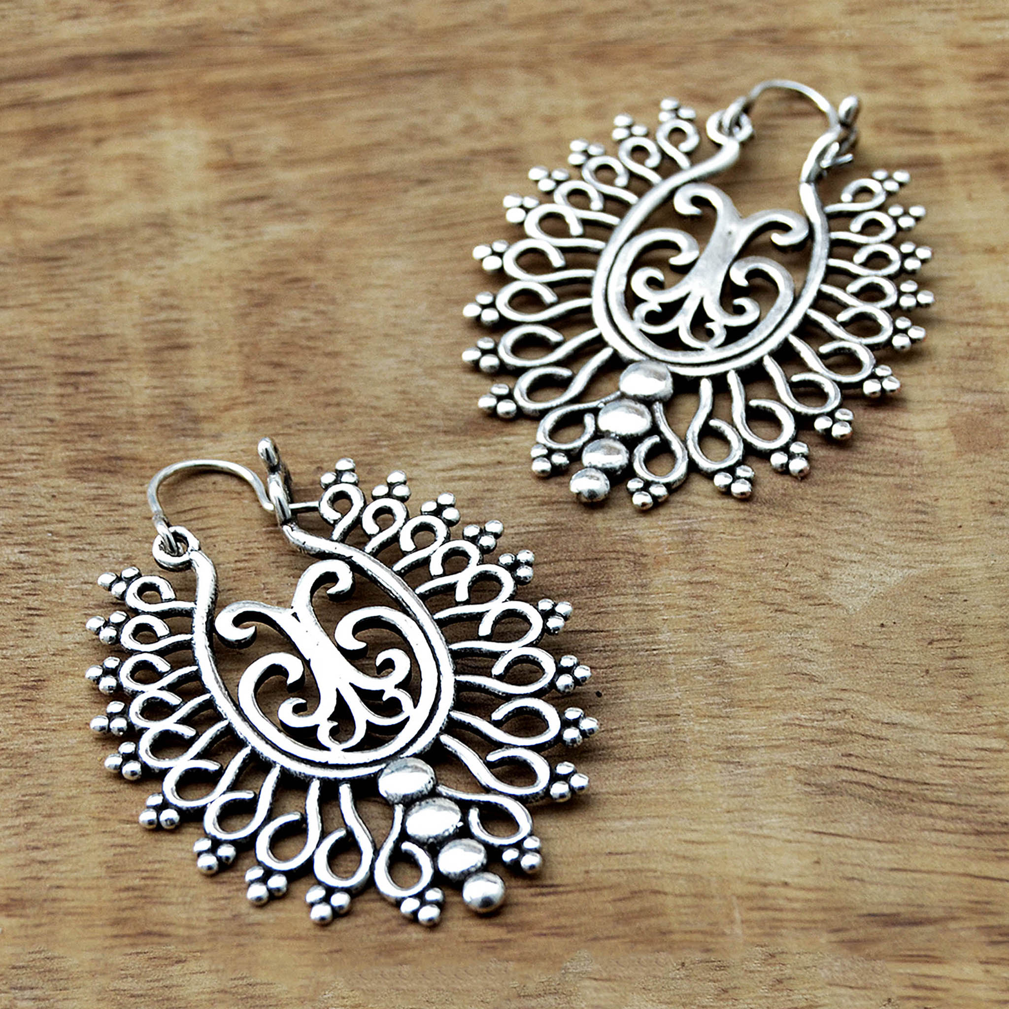 Silver vintage earrings