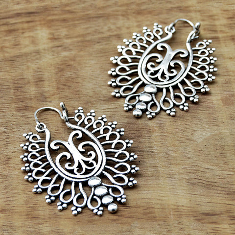 Silver vintage earrings