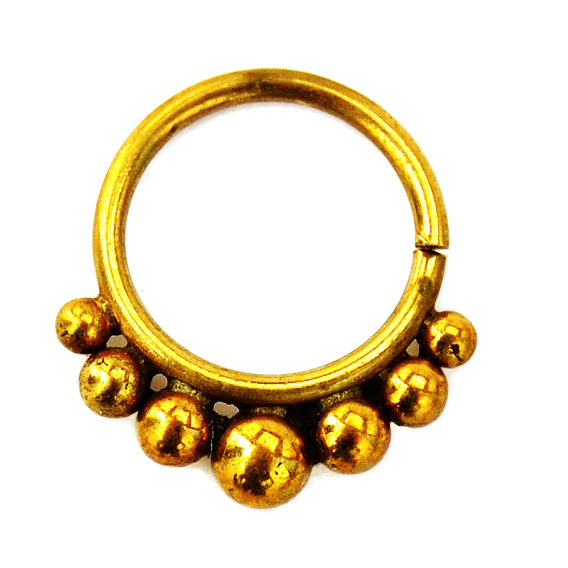 Brass septum ring