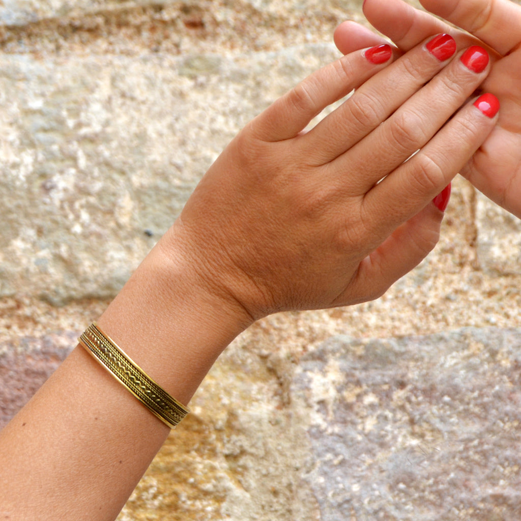 Gold banjara bracelet