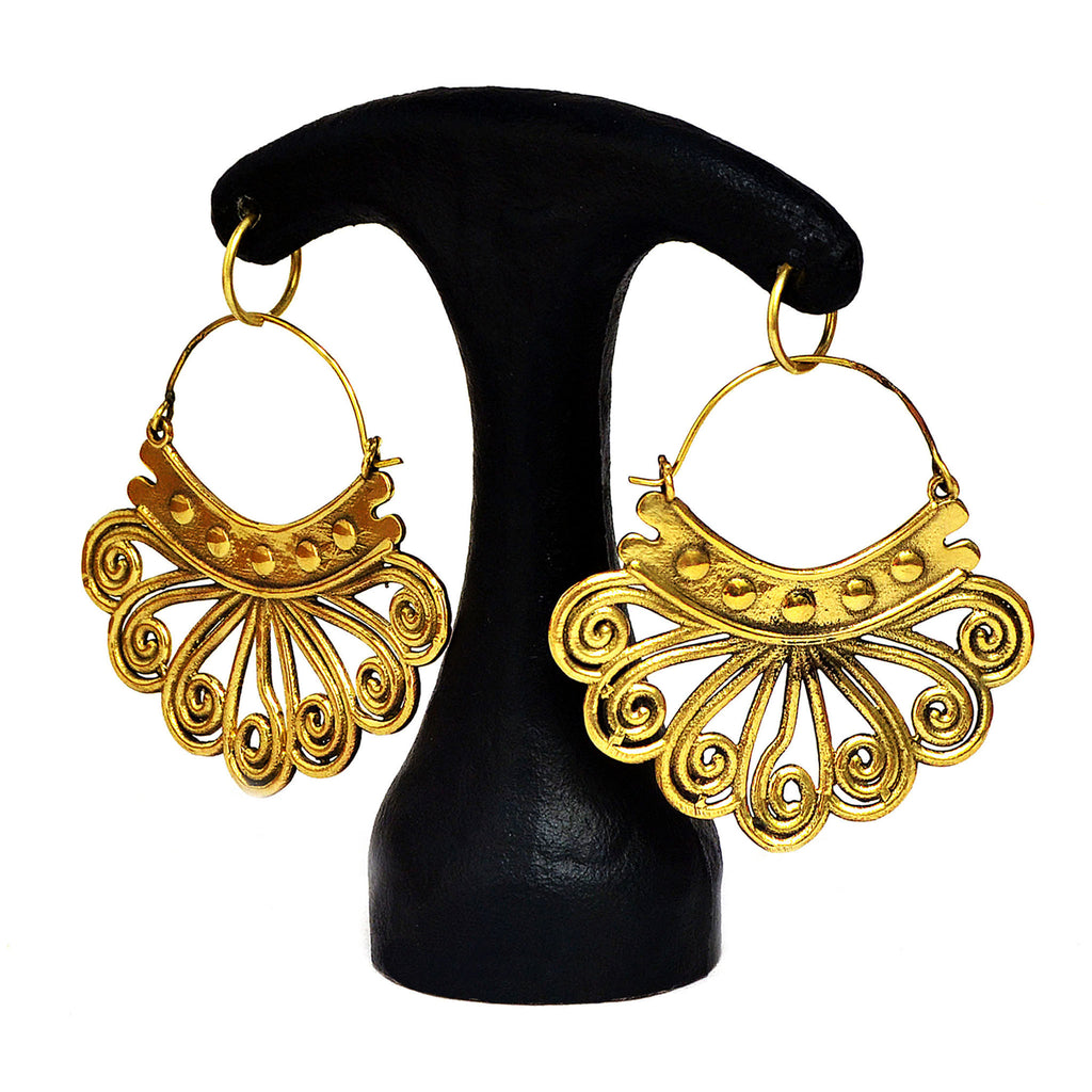 Large tribal earrings
